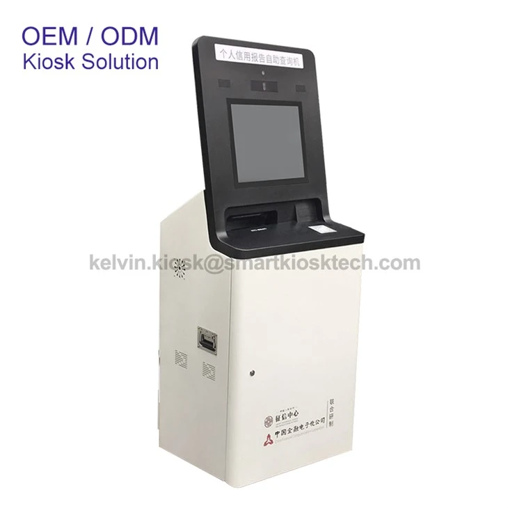Free Standing Airline Check-in Lobby Kiosk factory